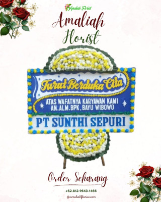 Papan Bunga Duka di Kelapa Tiga Permai