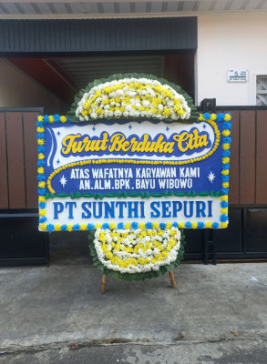 Papan Bunga Duka di Kelapa Tiga Permai